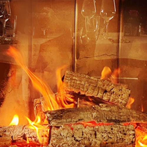 Hofcafe Volker Kaminfeuer