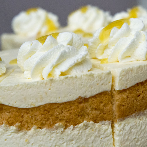 Hofcafe Volker Torten Pfirsichmaracujatorte